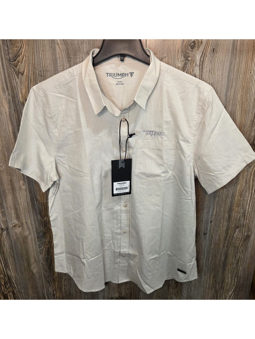 Triumph Motorcycles "Orlando" Button Shirt Men Size 2XL Embroidered - NEW w/ TAG